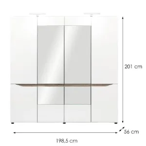 Obrazek Szafa  Lionel Li10 Dąb S./ Biały