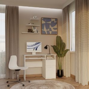 Obrazek Biurko Portos prawe biały