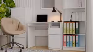 Obrazek Biurko Portos prawe biały