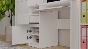 Obrazek Biurko Portos prawe biały