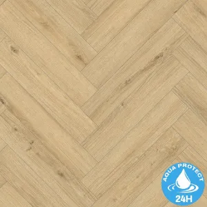 Obrazek Panele podłogowe wodoodporne jodełka Dąb Segura 8mm AC5 Herringbone WR 66882