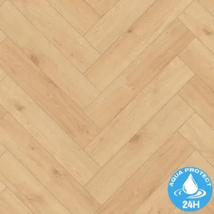 Obrazek Panele podłogowe wodoodporne jodełka Dąb Denia 8mm AC5 Herringbone WR 64111