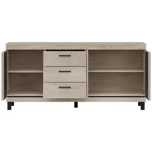 Obrazek Komoda Mati Mi05 Dąb Crem/Czarny