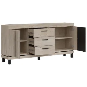 Obrazek Komoda Mati Mi05 Dąb Crem/Czarny