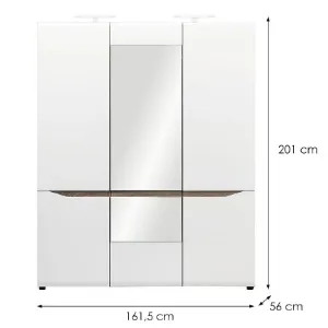 Obrazek Szafa Lionel Li09 Dąb S./ Biały