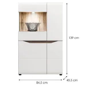 Obrazek Witryna Lionel Li05 Dąb S./ Biały