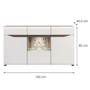 Obrazek Kredens Lionel  Li04 Dąb S./ Biały