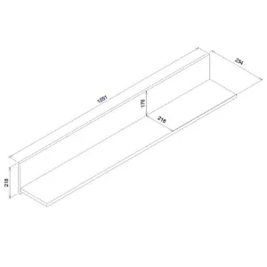 Obrazek Półka Snobi Sb12 Dąb Craft/Biel Alpejska