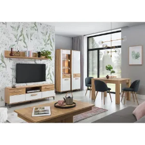 Obrazek Witryna Snobi Sb07 Dąb Craft/Biel Alpejska