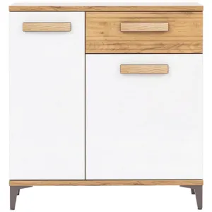 Obrazek Komoda Snobi Sb02 Dąb Craft/Biel Alpejska