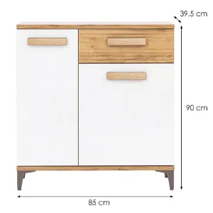 Obrazek Komoda Snobi Sb02 Dąb Craft/Biel Alpejska