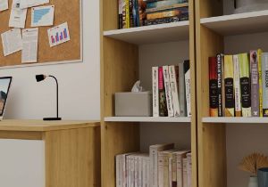 Obrazek Regał Basic 40 dąb artisan/biały