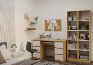 Obrazek Regał Basic 40 dąb artisan/biały