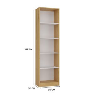 Obrazek Regał Basic 50 dąb artisan/biały