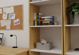 Obrazek Regał Basic 50 dąb artisan/biały