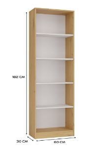 Obrazek Regał Basic 60 dąb artisan/biały