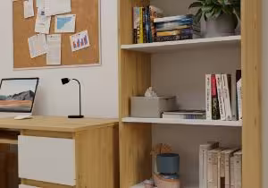 Obrazek Regał Basic 60 dąb artisan/biały