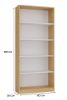 Obrazek Regał Basic 80 dąb artisan/biały