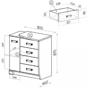 Obrazek Komoda Romero R-14P