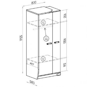 Obrazek Szafa Romero R-01L