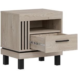 Obrazek Szafka Nocna Mati Mi19 Dąb Crem/Cz