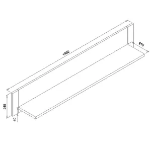 Obrazek Półka York Y-10 Dąb