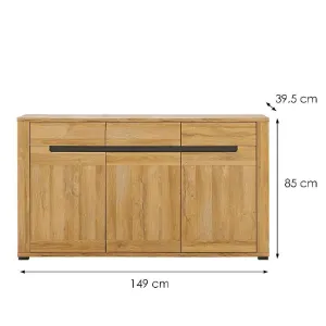 Obrazek Komoda York Y-3 Dąb/Grafit