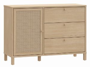 Obrazek Komoda jednodrzwiowa z szufladami Nortado