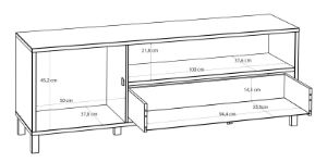 Obrazek Szafka RTV Nortado RTTT222L