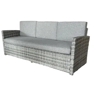 Obrazek Komplet technorattanowy Napoli szary