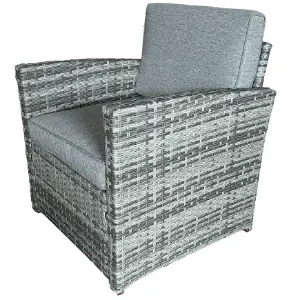 Obrazek Komplet technorattanowy Napoli szary