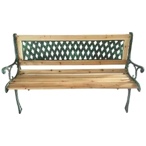 Obrazek Ławka ogrodowa ze wzorem
