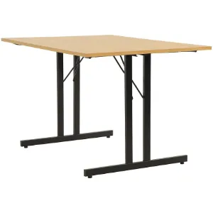 Obrazek Stół Składany Marius 9573 120 Cm naturalny/czarny