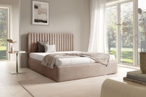 Obrazek Łóżko tapicerowane Dormi 160x200 beżowy