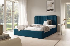 Obrazek Łóżko tapicerowane Dormi 160x200 niebieski