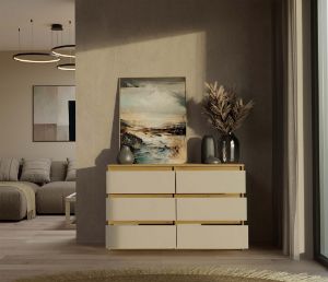 Obrazek Komoda Umo P6 120 dąb artisan/kaszmir