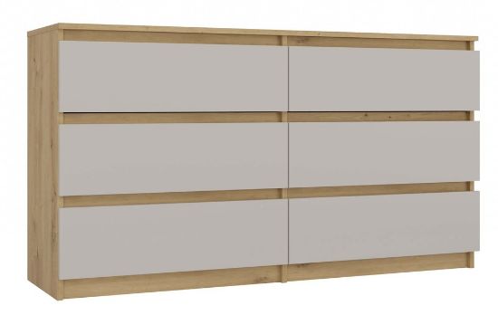 Obrazek Komoda Umo P6 140 dąb artisan/kaszmir