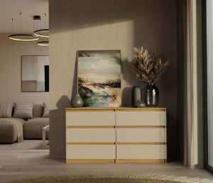 Obrazek Komoda Umo P6 140 dąb artisan/kaszmir