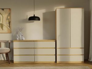 Obrazek Komoda Umo P6 140 dąb artisan/kaszmir