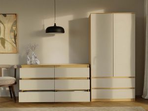 Obrazek Komoda Umo P6 140 dąb artisan/kaszmir