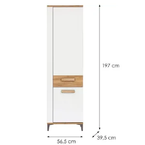 Obrazek Regał Snobi Sb10 Dąb Craft/Biel Alpejska