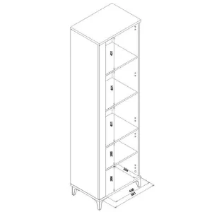 Obrazek Regał Snobi Sb10 Dąb Craft/Biel Alpejska