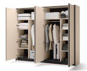 Obrazek Szafa czterodrzwiowa 250 z lustrem Enna EN-06