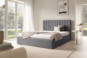 Obrazek Łóżko tapicerowane Lunara 160x200 szary