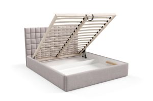 Obrazek Łóżko tapicerowane Lunara 180x200 kremowy