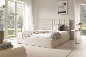 Obrazek Łóżko tapicerowane Lunara 180x200 kremowy