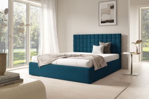 Obrazek Łóżko tapicerowane Lunara 180x200 niebieski