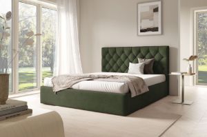 Obrazek Łóżko tapicerowane Sonno 140x200 zielony