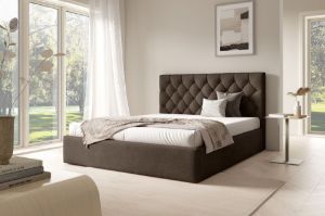 Obrazek Łóżko tapicerowane Sonno 160x200 brązowy