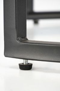 Obrazek Zestaw 2 ław Arnika czarny marmur/czarny